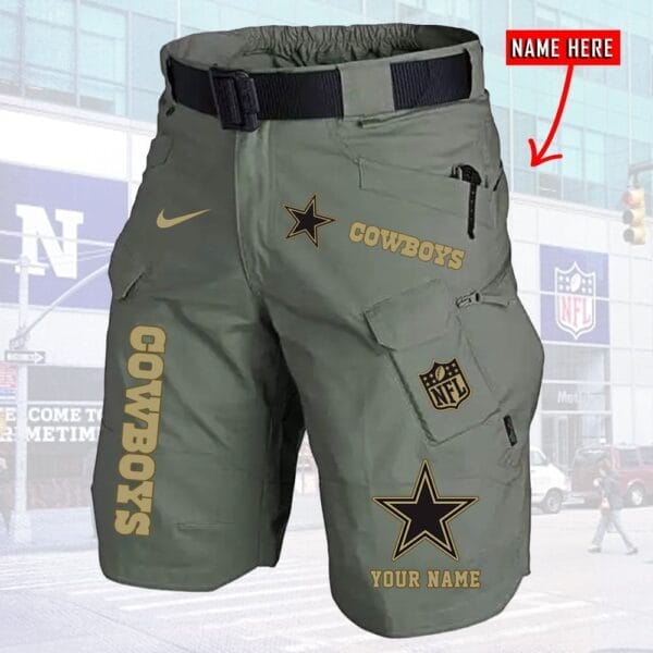 Dallas Cowboys Limited Edition Front Pockets Men Shorts - Belt Not Included AMCFPMS000019 - Image 2