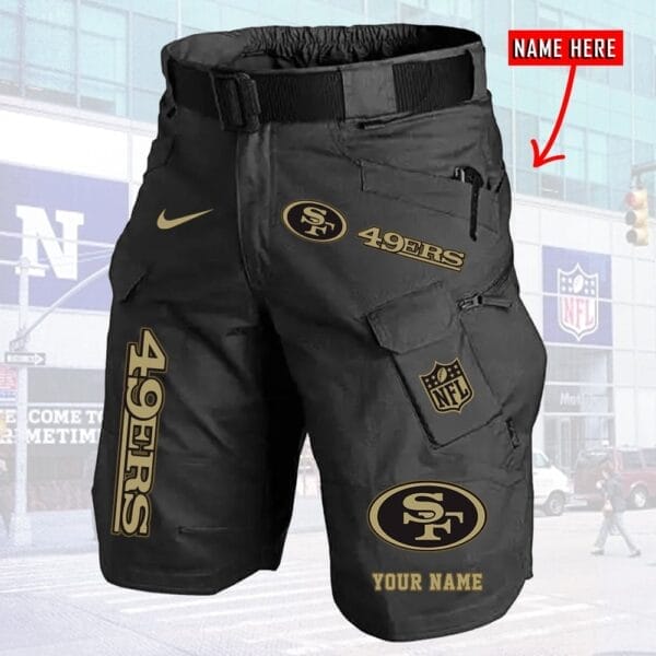 San Francisco 49ers Limited Edition Front Pockets Men Shorts - Belt Not Included AMCFPMS000018 - Image 5
