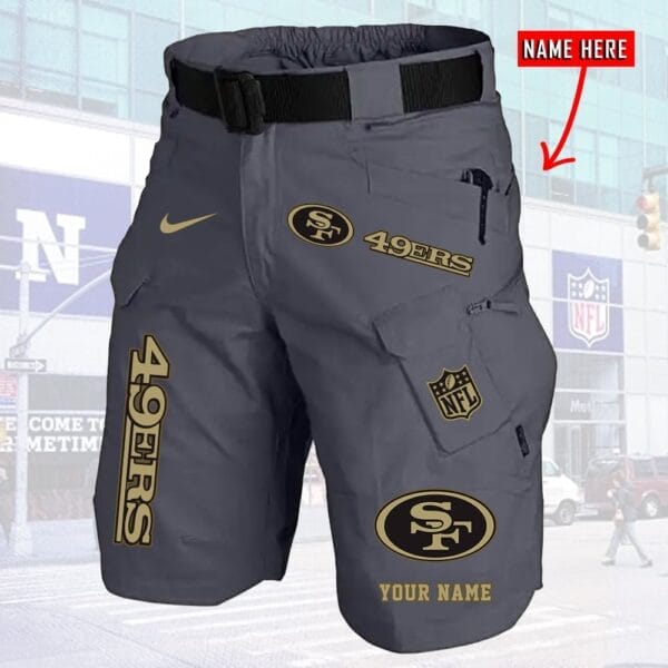 San Francisco 49ers Limited Edition Front Pockets Men Shorts - Belt Not Included AMCFPMS000018 - Image 2