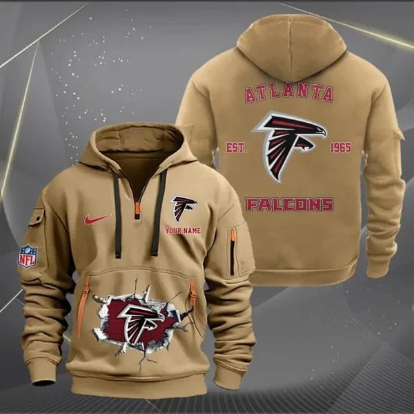 Atlanta Falcons New Personalized Quarter Zip Hoodie Limited Edition AMACOQZH000140 - Image 3