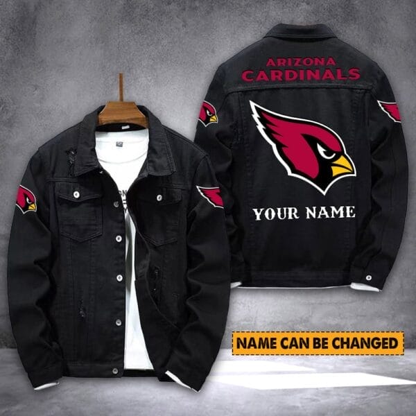 Arizona Cardinals Personalized New Denim Jacket S9DJ017 - Image 2