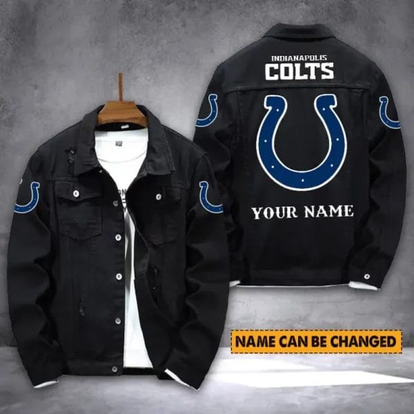 Indianapolis Colts Personalized New Denim Jacket S9DJ015 - Image 2