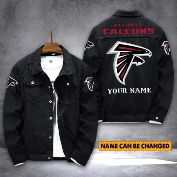 Atlanta Falcons Personalized New Denim Jacket S9DJ014 - Image 2