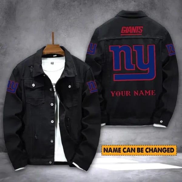 New York Giants Personalized New Denim Jacket S9DJ010 - Image 2