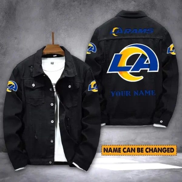 Los Angeles Rams Personalized New Denim Jacket S9DJ008 - Image 2