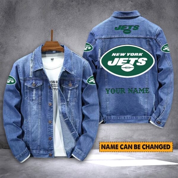 New York Jets Personalized New Denim Jacket S9DJ007