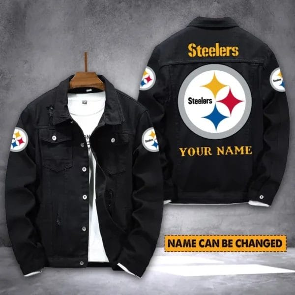Pittsburgh Steelers Personalized New Denim Jacket S9DJ001 - Image 2