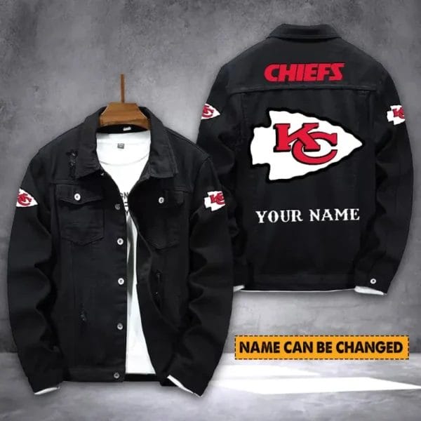 Kansas City Chiefs Personalized New Denim Jacket S9DJ002 - Image 2