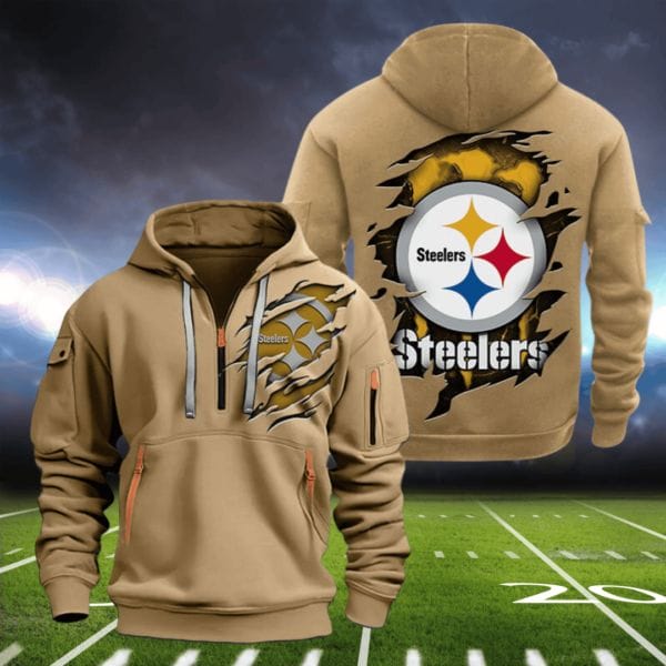 Pittsburgh Steelers New Personalized Quarter Zip Hoodie Limited Edition AMACOQZH000089 - Image 3
