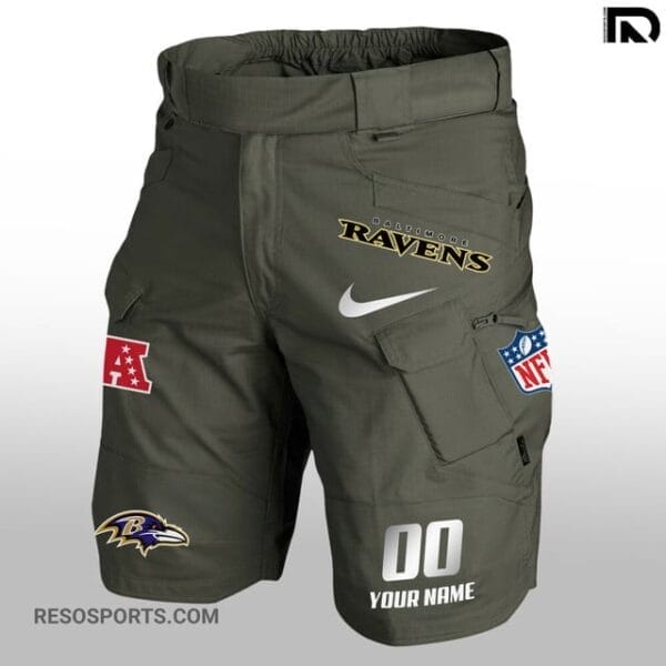 Baltimore Ravens Limited Edition Front Pockets Men Shorts AMCFPMS000130 - Image 2