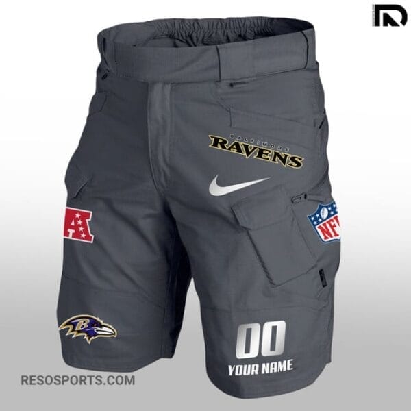 Baltimore Ravens Limited Edition Front Pockets Men Shorts AMCFPMS000130 - Image 3