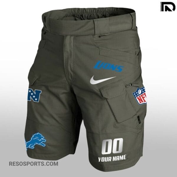 Detroit Lions Limited Edition Front Pockets Men Shorts AMCFPMS000119 - Image 2