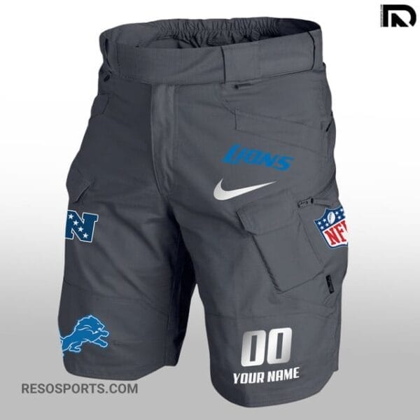 Detroit Lions Limited Edition Front Pockets Men Shorts AMCFPMS000119 - Image 3
