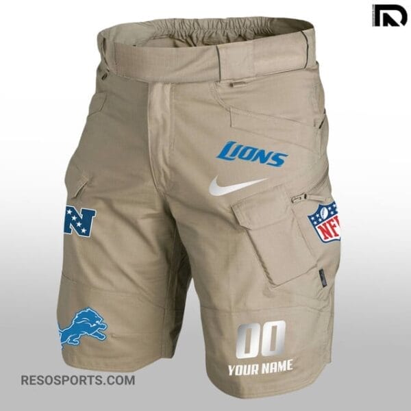 Detroit Lions Limited Edition Front Pockets Men Shorts AMCFPMS000119 - Image 4