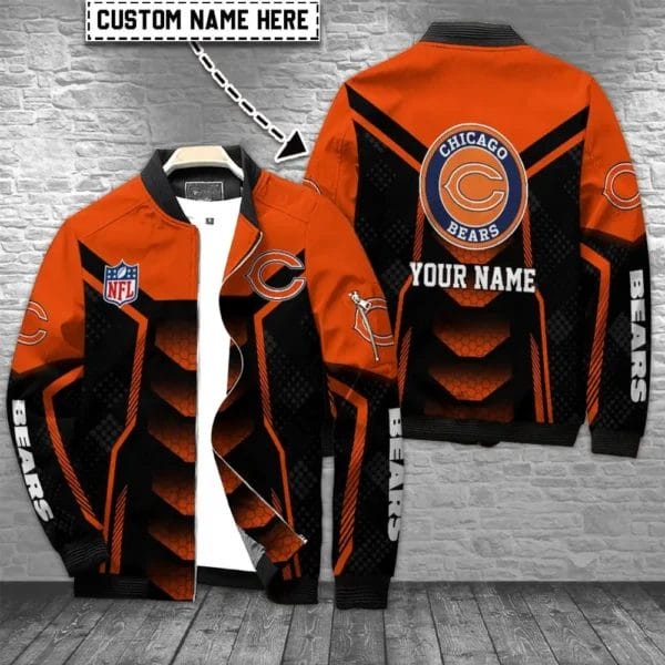 Chicago Bears Personalized Bomber Jacket AZCBJ160