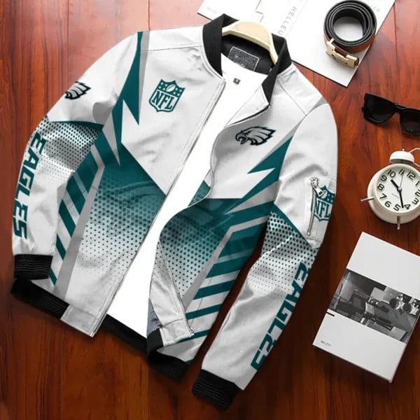 Philadelphia Eagles Personalized Bomber Jacket AZCBJ046 - Image 2