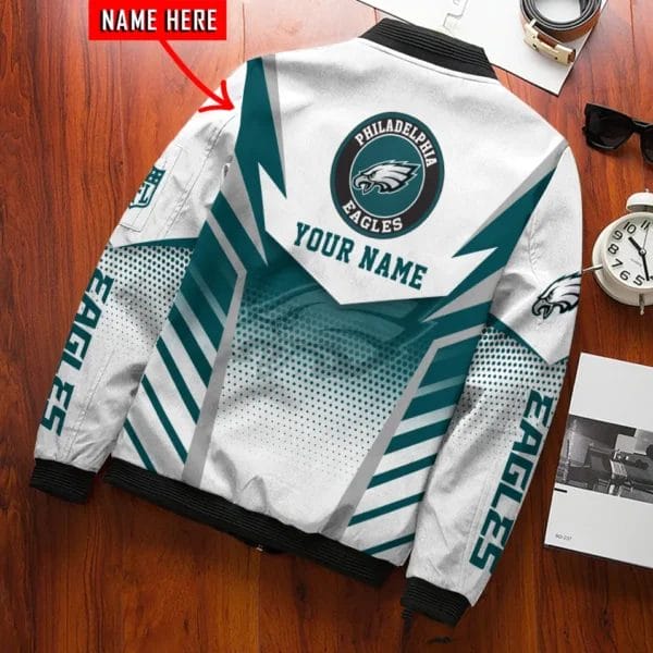 Philadelphia Eagles Personalized Bomber Jacket AZCBJ046 - Image 3