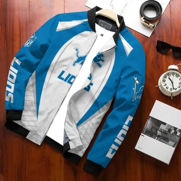 Detroit Lions Personalized Bomber Jacket AZCBJ076 - Image 2