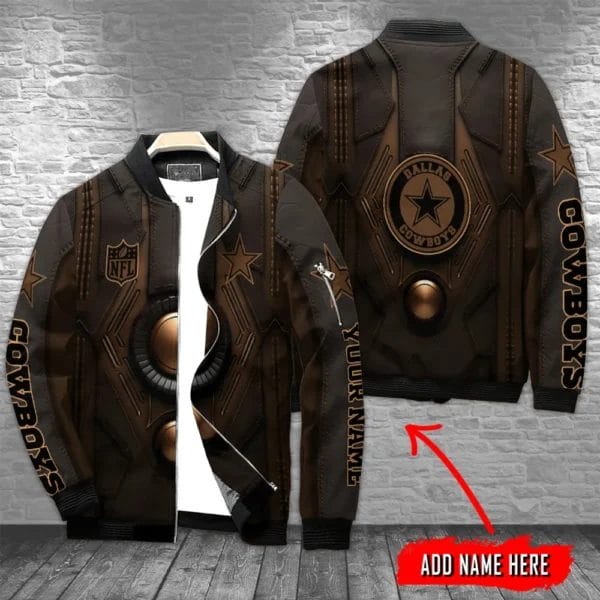 Dallas Cowboys Personalized Bomber Jacket AZCBJ167