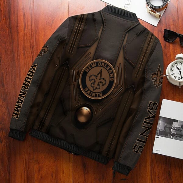 New Orleans Saints Personalized Bomber Jacket AZCBJ169 - Image 2