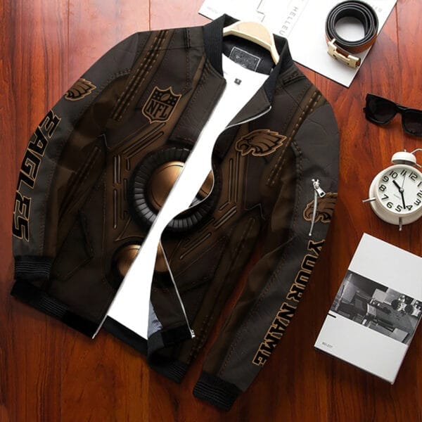 Philadelphia Eagles Personalized Bomber Jacket AZCBJ171 - Image 2