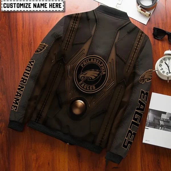 Philadelphia Eagles Personalized Bomber Jacket AZCBJ171 - Image 3