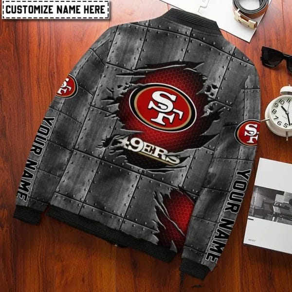 San Francisco 49ers Personalized Bomber Jacket AZCBJ183 - Image 2