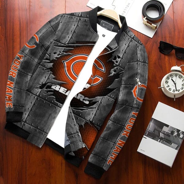 Chicago Bears Personalized Bomber Jacket AZCBJ184 - Image 2