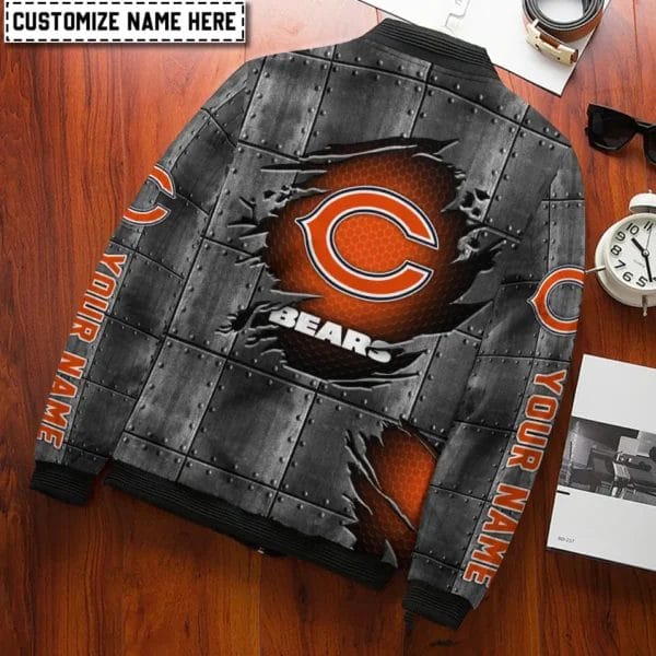 Chicago Bears Personalized Bomber Jacket AZCBJ184 - Image 3