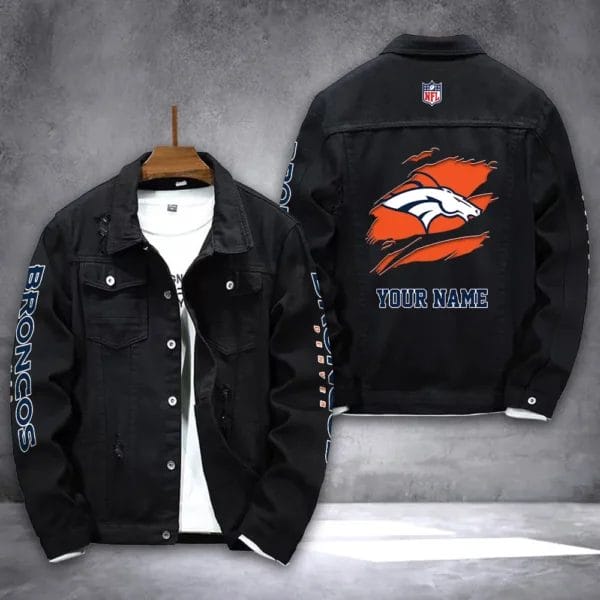 Denver Broncos Personalized New Denim Jacket DJ00006 - Image 2