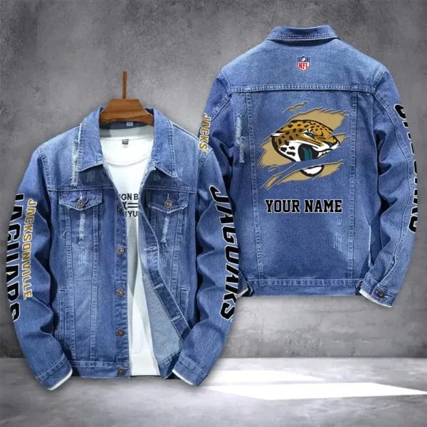 Jacksonville Jaguars Personalized New Denim Jacket DJ00015