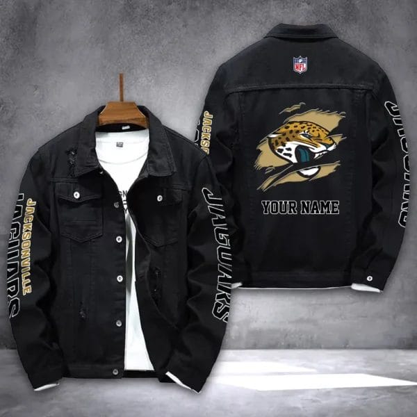 Jacksonville Jaguars Personalized New Denim Jacket DJ00015 - Image 2