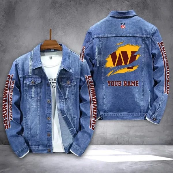 Washington Commanders Personalized New Denim Jacket DJ00022