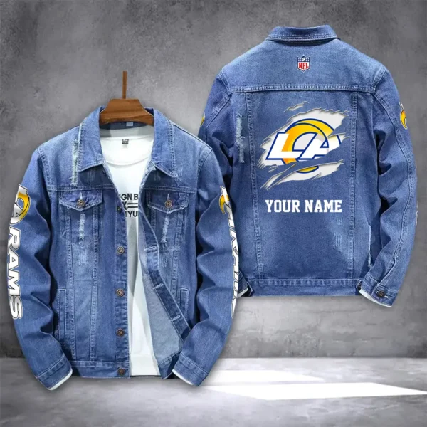 Los Angeles Rams Personalized New Denim Jacket DJ00025