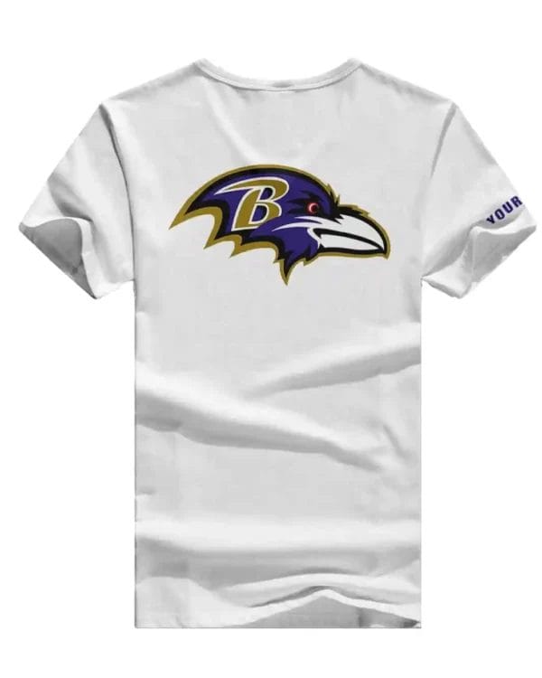 Baltimore Ravens Personalized V-neck Women T-shirt BG893 - Image 2