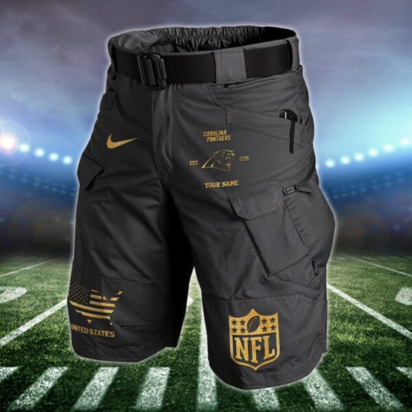 Carolina Panthers Limited Edition Front Pockets Men Shorts - Belt Not Included AMCFPMS000062
