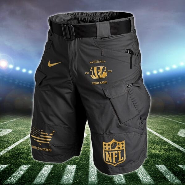 Cincinnati Bengals Limited Edition Front Pockets Men Shorts - Belt Not Included AMCFPMS000064