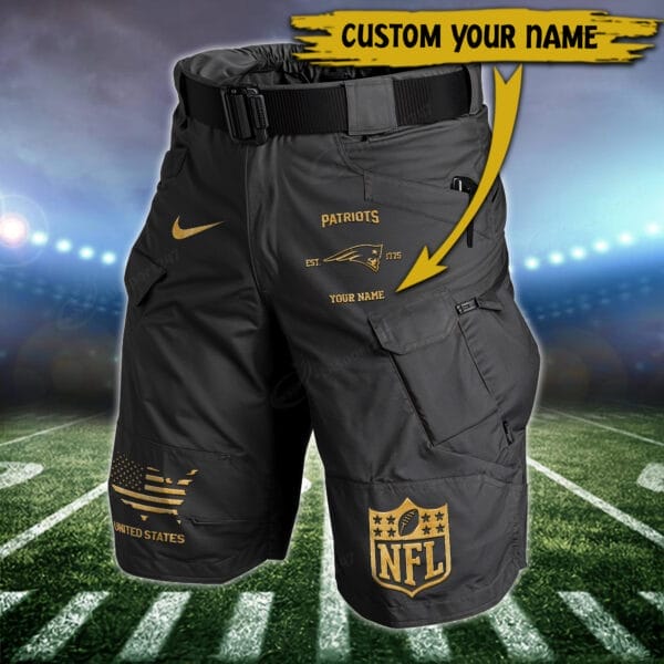 New England Patriots Limited Edition Front Pockets Men Shorts - Belt Not Included AMCFPMS000038 - Image 2