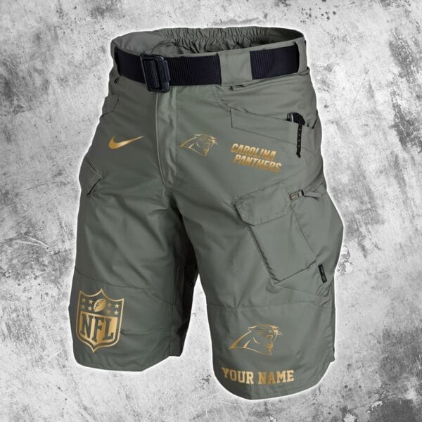 Carolina Panthers Limited Edition Front Pockets Men Shorts - Belt Not Included AMCFPMS000161 - Image 4