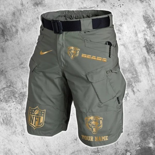 Chicago Bears Limited Edition Front Pockets Men Shorts - Belt Not Included AMCFPMS000002 - Image 4