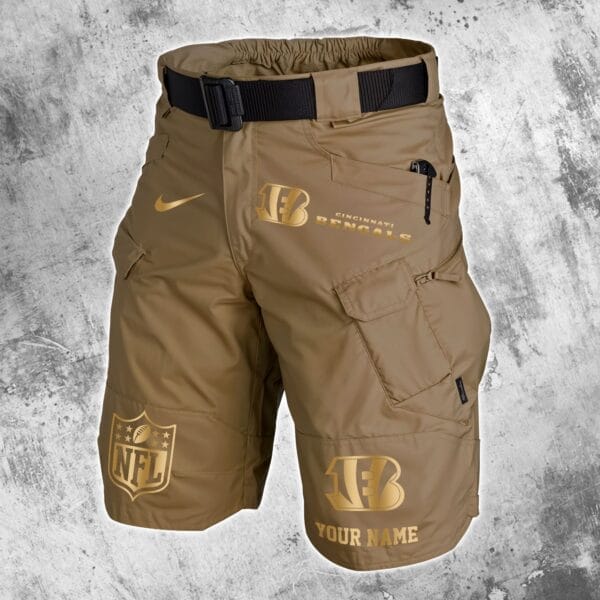 Cincinnati Bengals Limited Edition Front Pockets Men Shorts - Belt Not Included AMCFPMS000003 - Image 2