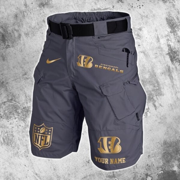 Cincinnati Bengals Limited Edition Front Pockets Men Shorts - Belt Not Included AMCFPMS000003 - Image 5