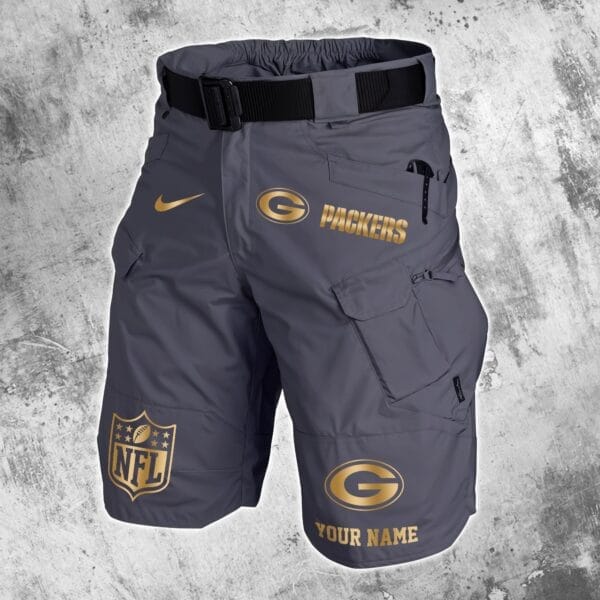 Green Bay Packers Limited Edition Front Pockets Men Shorts - Belt Not Included AMCFPMS000008 - Image 5