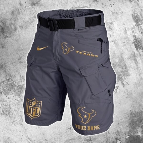 Houston Texans Limited Edition Front Pockets Men Shorts - Belt Not Included AMCFPMS000009 - Image 5