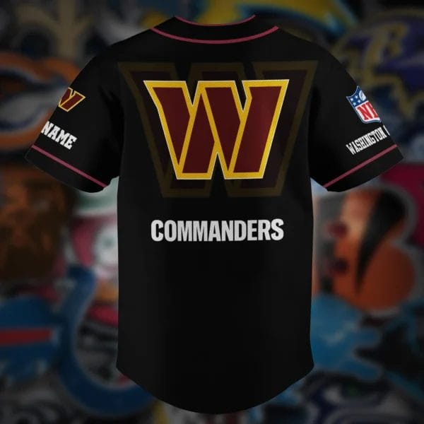 Washington Commanders Personalized Baseball Jersey AZCBJS130 - Image 3