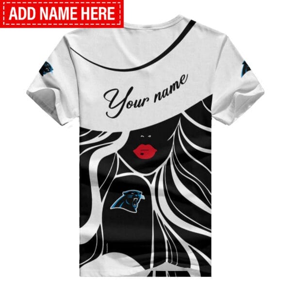 Carolina Panthers Personalized Summer V-neck Women T-shirt 150 - Image 5