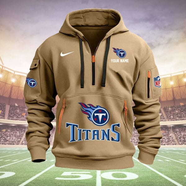 Tennessee Titans New Personalized Quarter Zip Hoodie Limited Edition AMACOQZH000018 - Image 3