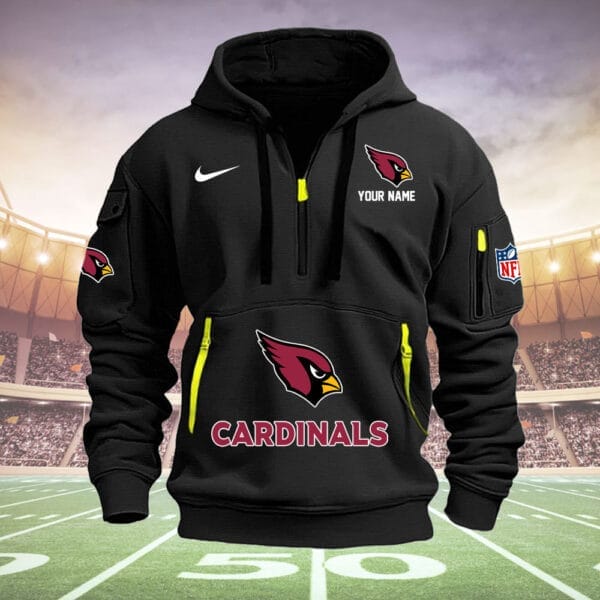 Arizona Cardinals New Personalized Quarter Zip Hoodie Limited Edition AMACOQZH000011