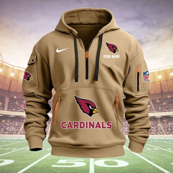 Arizona Cardinals New Personalized Quarter Zip Hoodie Limited Edition AMACOQZH000011 - Image 3