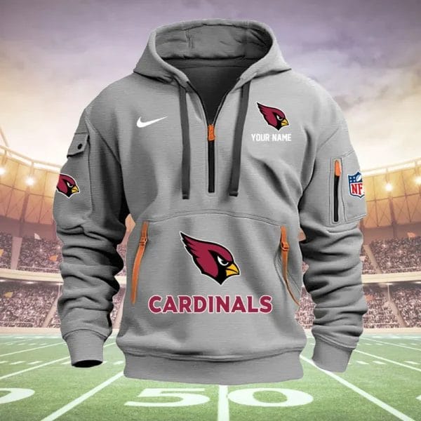 Arizona Cardinals New Personalized Quarter Zip Hoodie Limited Edition AMACOQZH000011 - Image 4